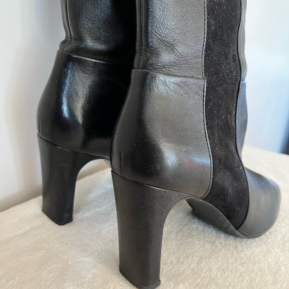 Geox Respira Black Leather/Suede Boot - Picture 5 of 7